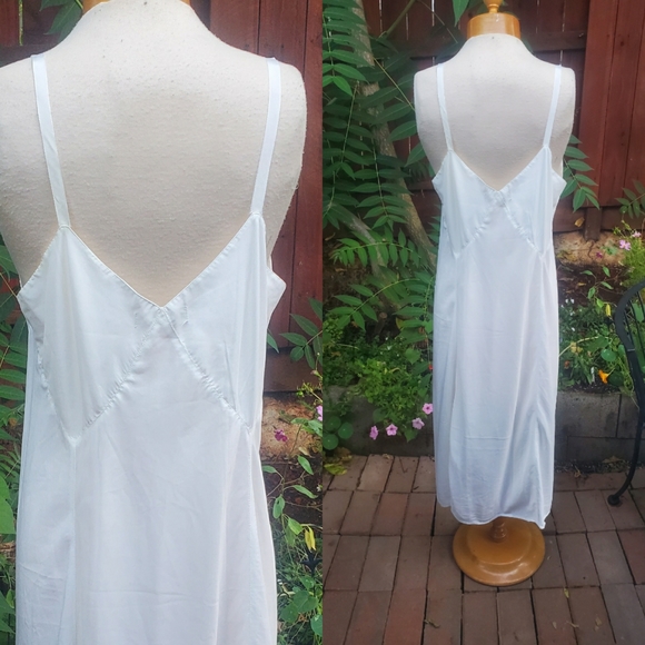 Vintage 1950s white slip large - Picture 3 of 7